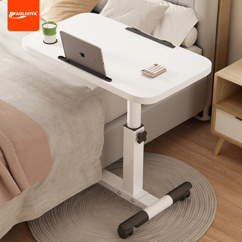 

Aoliviya Bedside Table Movable Bed Computer Desk Bedroom Table Lifting Desk Home Notebook Learning Folding Table Small