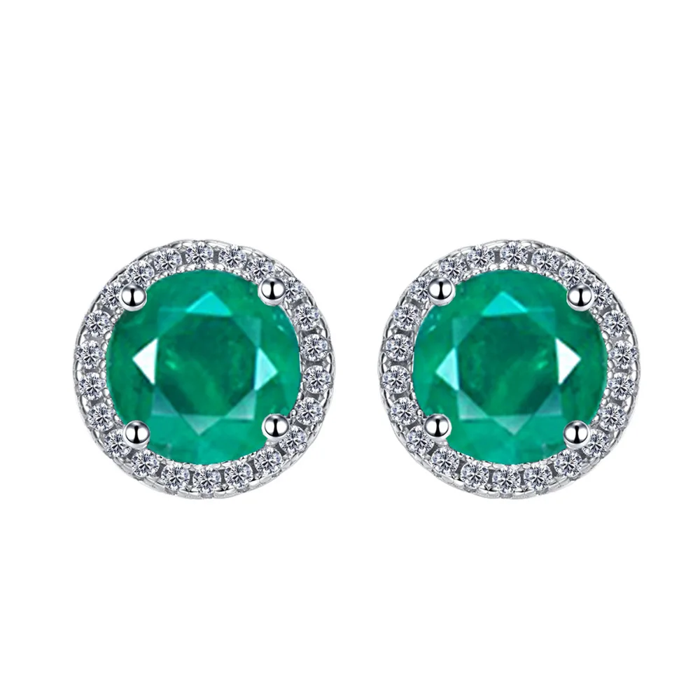 2023 New Round Package Full Diamond Set with 5mm Simulated Emerald Earrings for Women 925 Silver Earrings
2023 New Round Package Full Diamond Set with 5mm Simulated Emerald Earrings for Women 925 Silver Earrings