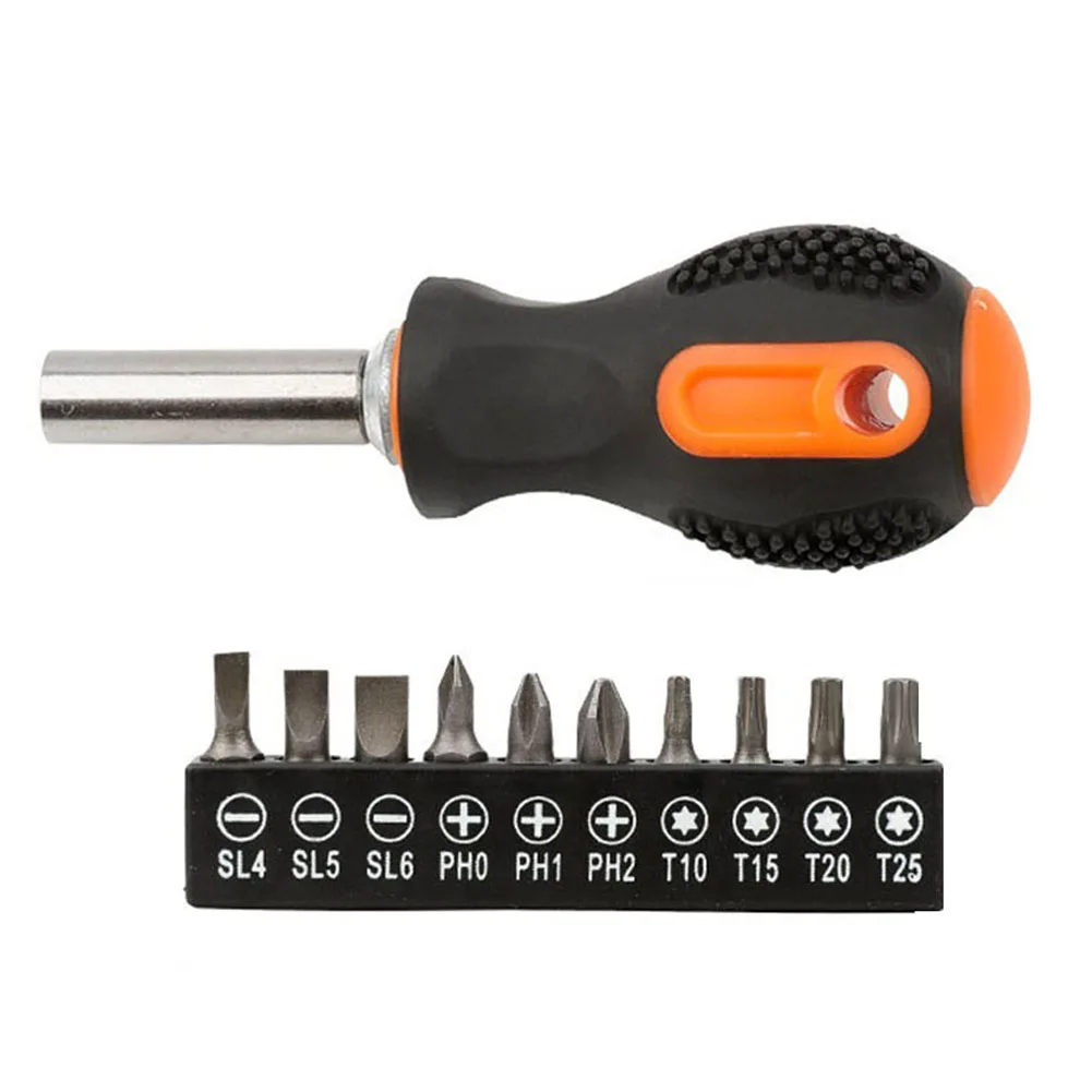 Screwdriver And Bit Set 1/4inch Screwdriver Handle With 10pcs Screwdriver Bit Cross Trox Magnetic Screw Drive Hardware Tool
Screwdriver And Bit Set 1/4inch Screwdriver Handle With 10pcs Screwdriver Bit Cross Trox Magnetic Screw Drive Hardware Tool