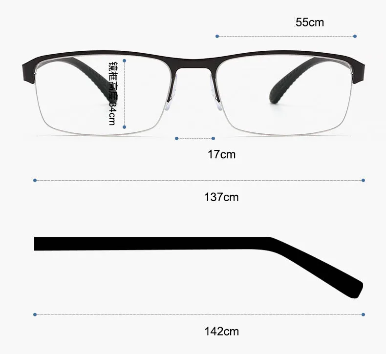 Męskie okulary do czytania z fotochromem – asferyczne na żyłkę 12 S784fe055e974450a97ffcd432a8979da4