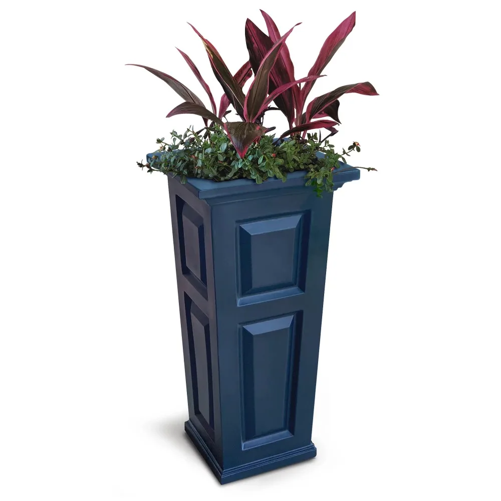 

Flower Pots and Planters for Plants, Tall Polyethylene Planter, Neptune Blue Garden Pots, Plant Supplies,Home,Free Shipping, 32"