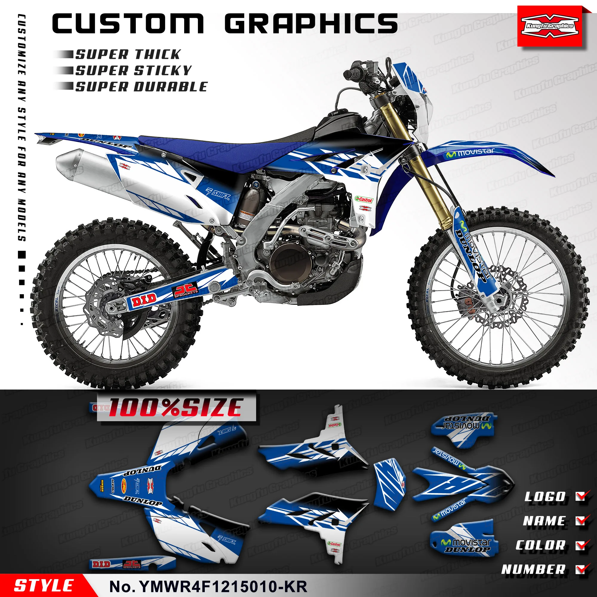 KUNGFU GRAPHICS MX, наклейки, индивидуальный Набор наклеек для Yamaha WR450F 2012 2013 2014 YMWR4F1215010-KR
KUNGFU GRAPHICS MX, наклейки, индивидуальный Набор наклеек для Yamaha WR450F 2012 2013 2014 YMWR4F1215010-KR