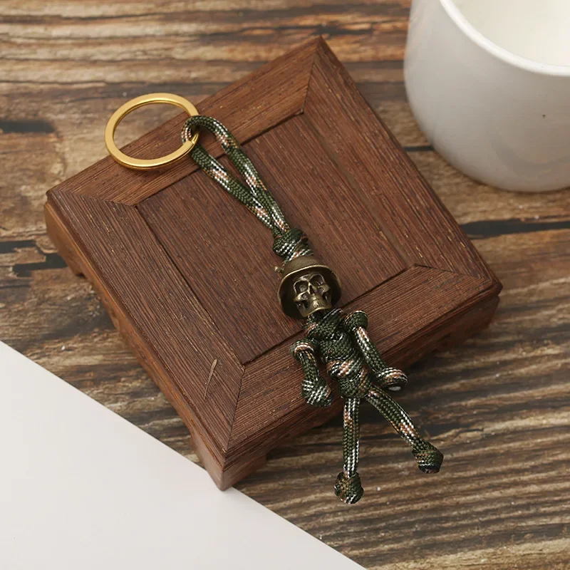 1PC Retro Skull Head Keychain Car Biker Helmet Pendant Car Keychain Braided Rope Paracord Buddy Bag Hanging Backpack Doll Toy
1PC Retro Skull Head Keychain Car Biker Helmet Pendant Car Keychain Braided Rope Paracord Buddy Bag Hanging Backpack Doll Toy