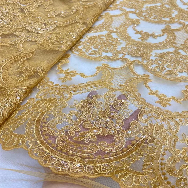 New Fashion Sequins Lace Fabric 2022 High Quality African Mesh Lace Fabric Nigerian Lace Fabric For Wedding Party
New Fashion Sequins Lace Fabric 2022 High Quality African Mesh Lace Fabric Nigerian Lace Fabric For Wedding Party