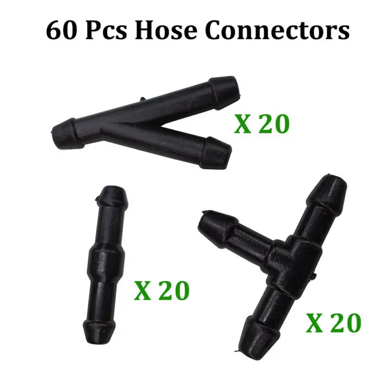 60Pcs Garden Water Connector Tubing Hose Accessories Joint Watering Pipe Hose Couplings Micro Drip Irrigation Garden Tools
60Pcs Garden Water Connector Tubing Hose Accessories Joint Watering Pipe Hose Couplings Micro Drip Irrigation Garden Tools