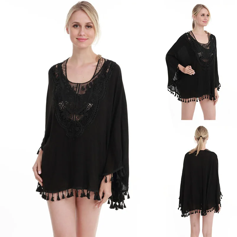 Hollowed Out Beach Vacation Seaside Blouse Lace Top Bikini Sunscreen Shirt blusas mujer de moda 2022 verano woman tops
Hollowed Out Beach Vacation Seaside Blouse Lace Top Bikini Sunscreen Shirt blusas mujer de moda 2022 verano woman tops