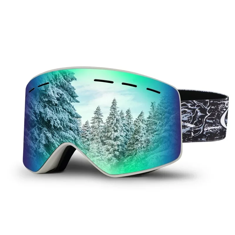 

OBAOLAY Ski Glasses with Replaceable Lens Adjustable Snow for Sport Glasses Custom Ski Goggles Magnetic Winter Sunglasses