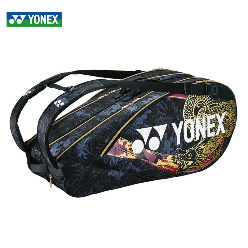 YONEX Limited JP Version Naomi Osaka Dragon Pattern Dual Deck Racquet Bag Large Badminton Bag For 6 Rackets With Shoes Pocket
YONEX Limited JP Version Naomi Osaka Dragon Pattern Dual Deck Racquet Bag Large Badminton Bag For 6 Rackets With Shoes Pocket