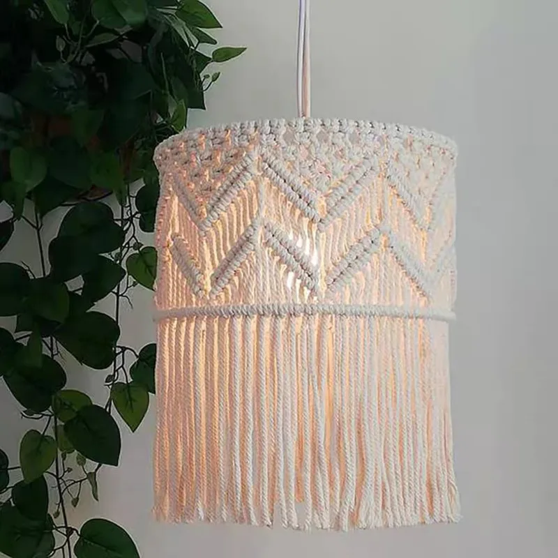 Nordic Boho Cotton Pendant Lampshade 3 S785d40a2e5044fe6b490eaa80c641e1ej