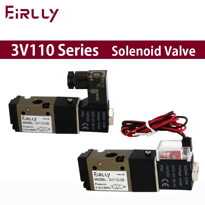 Two-position three-way electromagnetic reversing valve 3v110-06 -NC /NO air valve normally open and closed type
Two-position three-way electromagnetic reversing valve 3v110-06 -NC /NO air valve normally open and closed type