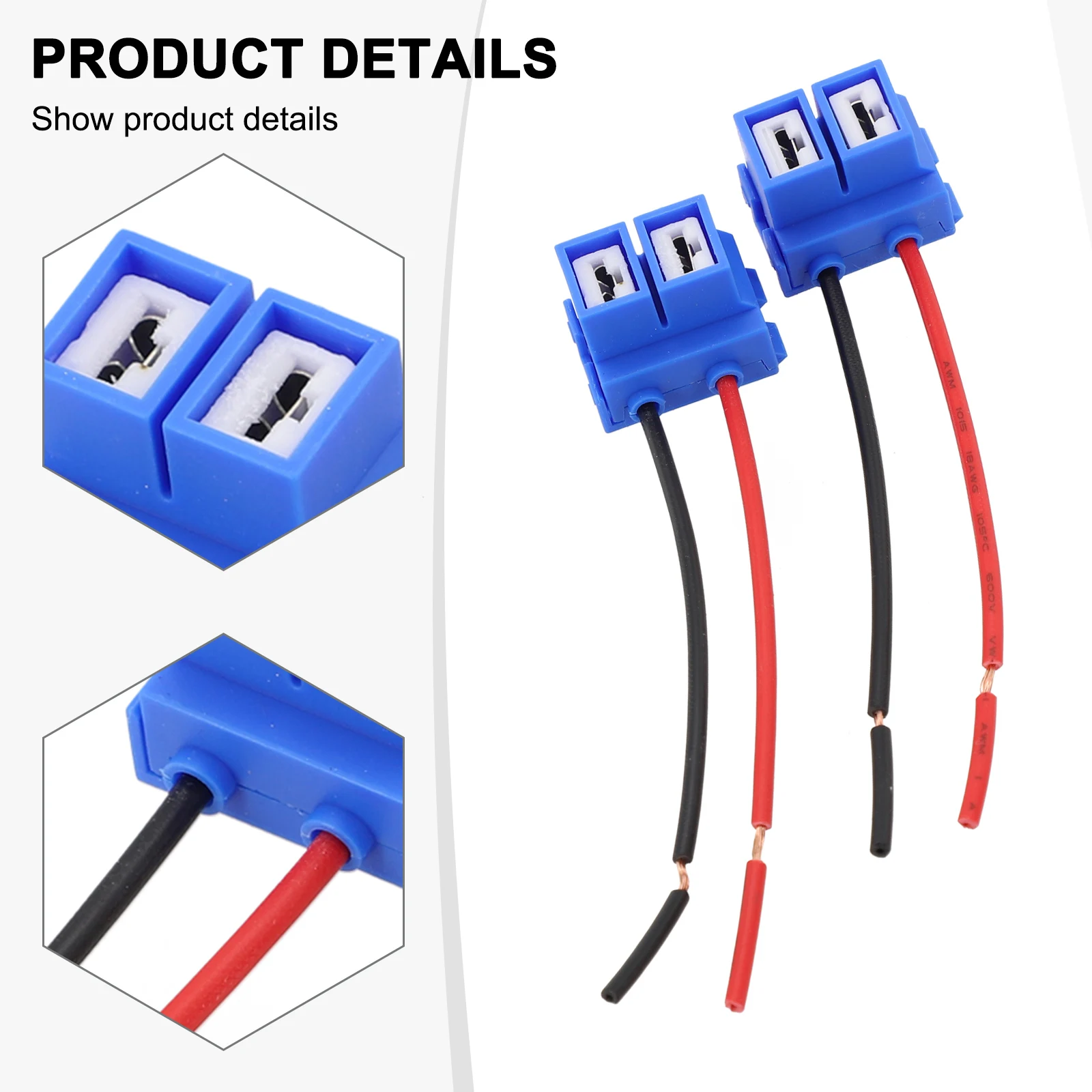 2pcs H7 Car Halogen Bulb Socket 6*11*1cm BULE ABS Universal Connectors Car Light Accessories Pre-Wired For Plug And Play
2pcs H7 Car Halogen Bulb Socket 6*11*1cm BULE ABS Universal Connectors Car Light Accessories Pre-Wired For Plug And Play