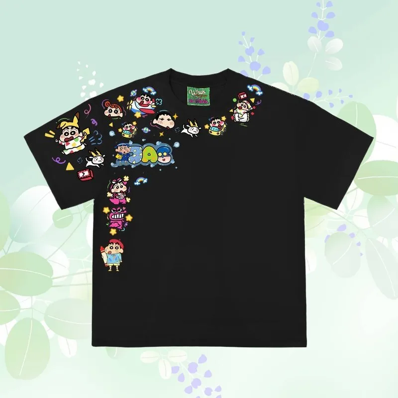 Cute Creative Kawaii T Shirt Cartoon New Bandai Crayon Shin Chan Anime Printed Men and Women Loose Fitting Short Sleeve Gift
Cute Creative Kawaii T Shirt Cartoon New Bandai Crayon Shin Chan Anime Printed Men and Women Loose Fitting Short Sleeve Gift