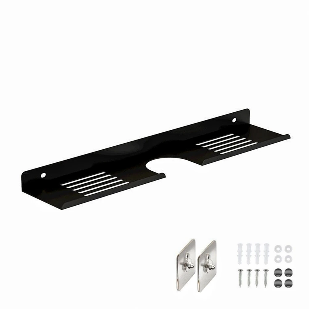 Kitchen Organizer Storage Rack Bathroom Accessories Self-adhesive Wall Mounted 1pc 40x10x2.5cm Black Color Metal
Kitchen Organizer Storage Rack Bathroom Accessories Self-adhesive Wall Mounted 1pc 40x10x2.5cm Black Color Metal