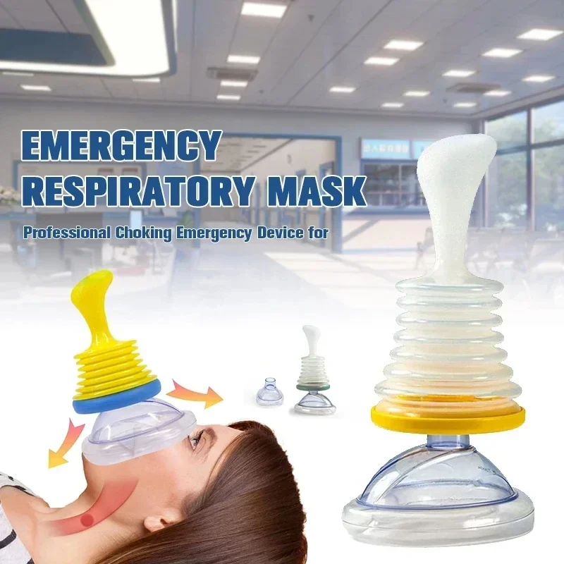 New Choking Emergency Device Respiratory TrainerChoking Emergency Rescue MaskArtificial Cardiopulmonary Device Survival Gear
New Choking Emergency Device Respiratory TrainerChoking Emergency Rescue MaskArtificial Cardiopulmonary Device Survival Gear