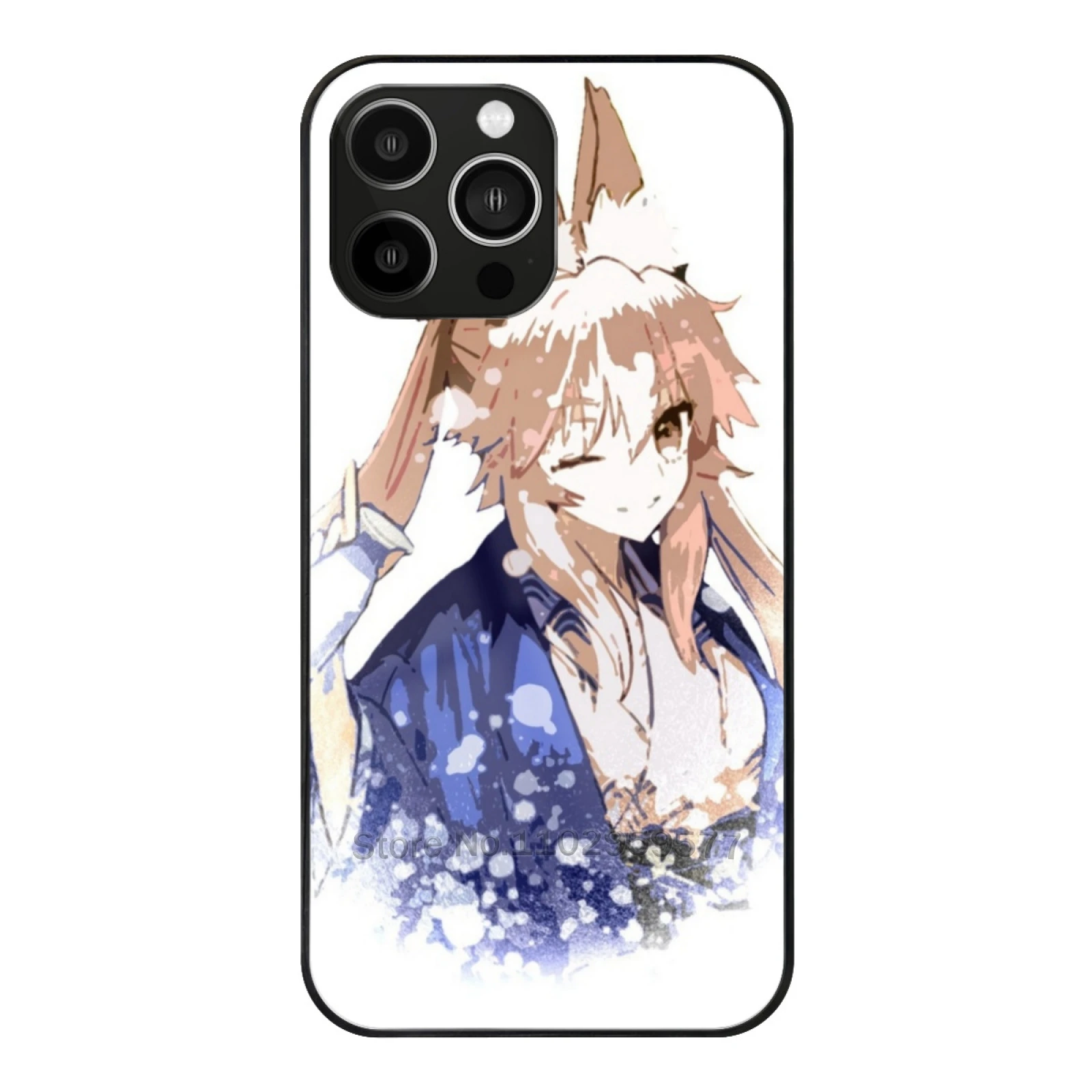 

Tamamo No Mae Bath Design Tempered Glass Shell For Iphone 13 14 12 11 15 Pro Max Mini 8 7 X Xr Xs Plus Phone Case Fate Grand