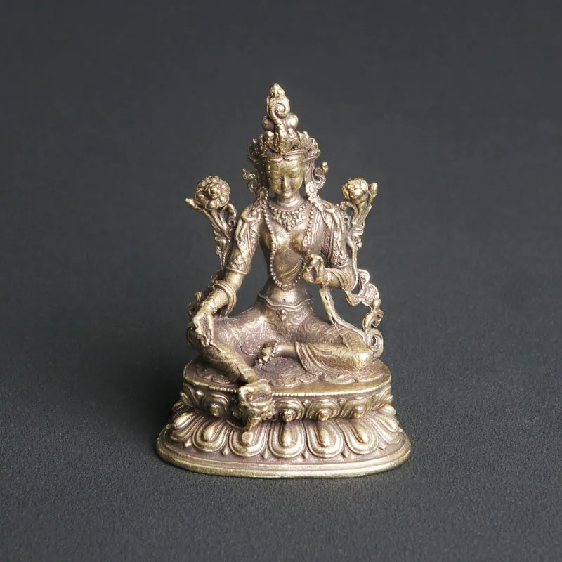 

Античная латунная статуя, настольное украшение, тибетская Будда, религия, предлагающая деитти, ремесла