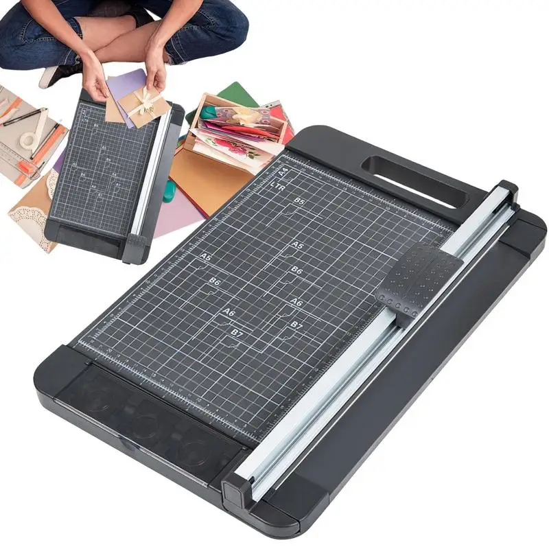 

Paper Cutters And Trimmers 3 In 1 Manual Rotary Paper Cutter For A4 Paper Portable Paper Slicer For Photos Label Cardstock Anti