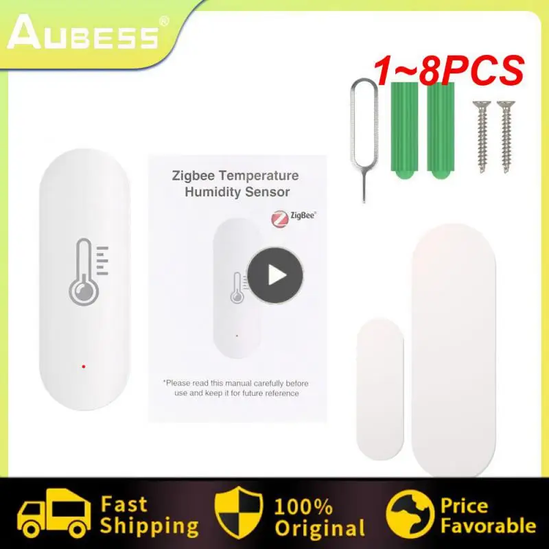1~8PCS 1-Tuya Temperature Humidity Sensor Home Connected Thermometer Work With Smart Life Alexa Assistant
1~8PCS 1-Tuya Temperature Humidity Sensor Home Connected Thermometer Work With Smart Life Alexa Assistant