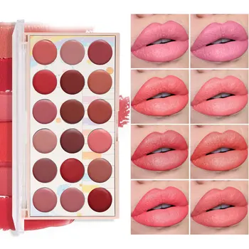 18 Colors Matte Lipstick Palette Free Shipping lip gloss Korean cosmetics lipsticks set makeup for women cheap make up Beauty