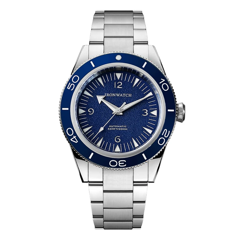 IRONWATCH 40mm Vintage Diver Men's Watch NH35 Automatic 316L Stainless Steel Sapphire Luminous 200m Waterproof Black Blue Dial
IRONWATCH 40mm Vintage Diver Men's Watch NH35 Automatic 316L Stainless Steel Sapphire Luminous 200m Waterproof Black Blue Dial
