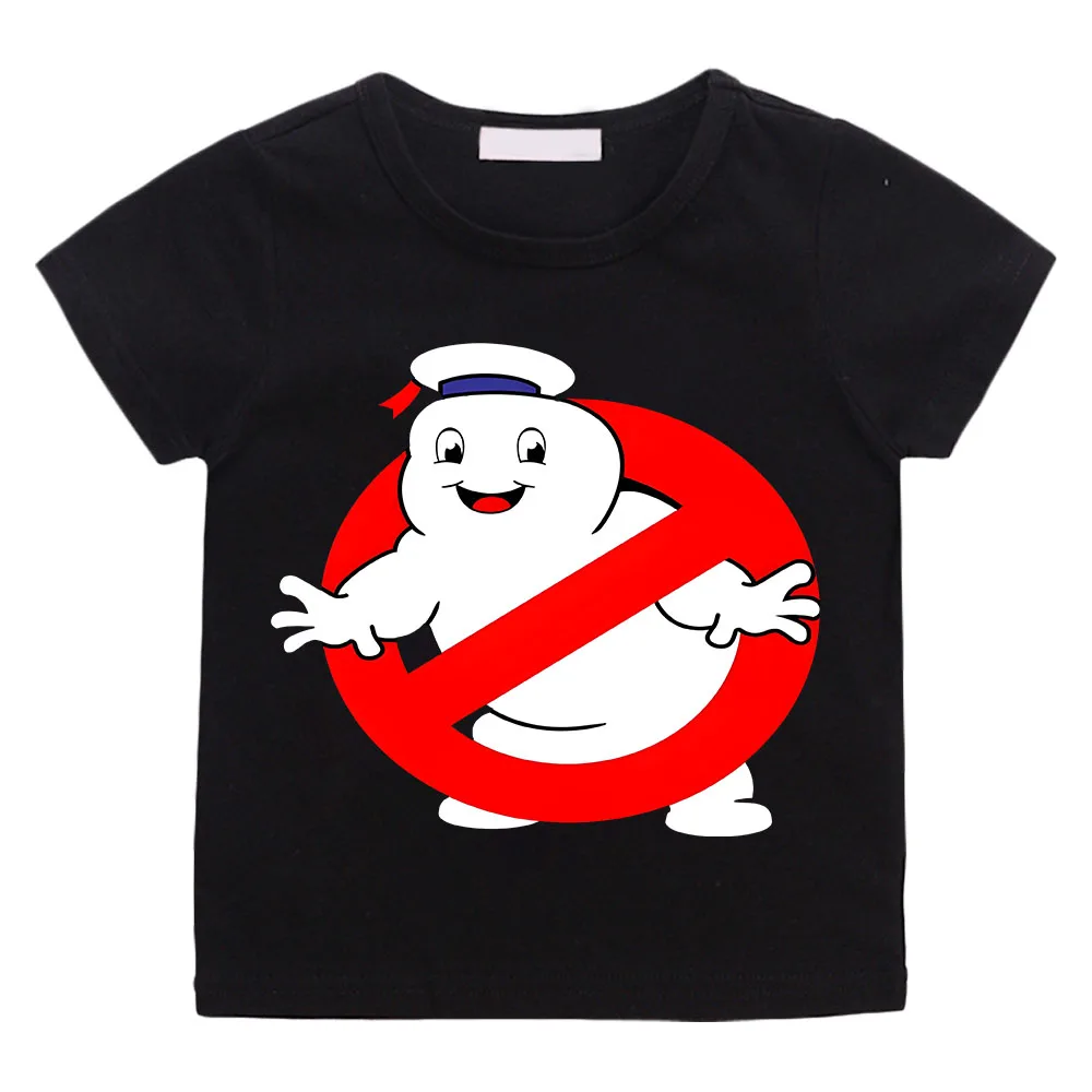 

Ghostbusters Summer Boys/Girls 4-12 Years Old T-shirt Cartoon Cotton Funny Hot Game Print Short Sleeve Children T-Shirt Cartoon