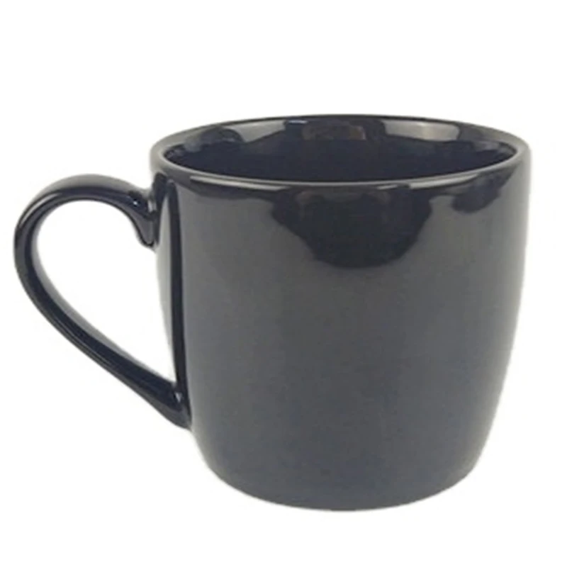 

Ceramic Tea Mug For Hot Porcelain light black black Cups For Office And Home with handle Mugs For Couples party use