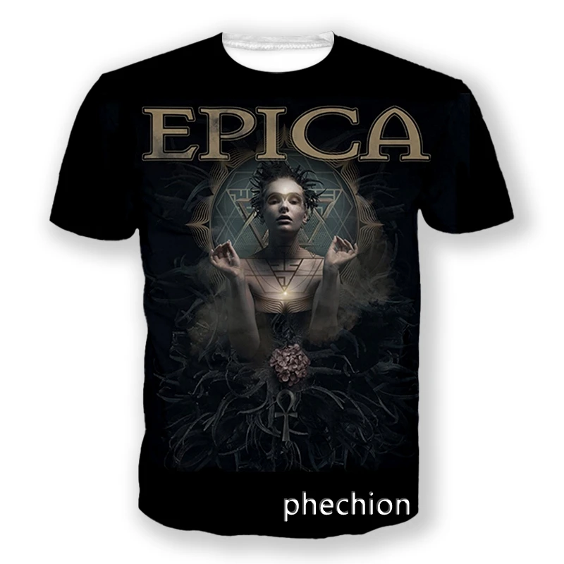 Новая модная повседневная футболка phechion с 3D принтом Epica с коротким рукавом для мужчин и женщин, спортивные летние топы в стиле хип-хоп L255
Новая модная повседневная футболка phechion с 3D принтом Epica с коротким рукавом для мужчин и женщин, спортивные летние топы в стиле хип-хоп L255