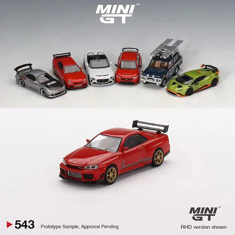 Мини GT 1:64 модель автомобиля GTR RZ литой под давлением красный автомобиль #543
Мини GT 1:64 модель автомобиля GTR RZ литой под давлением красный автомобиль #543