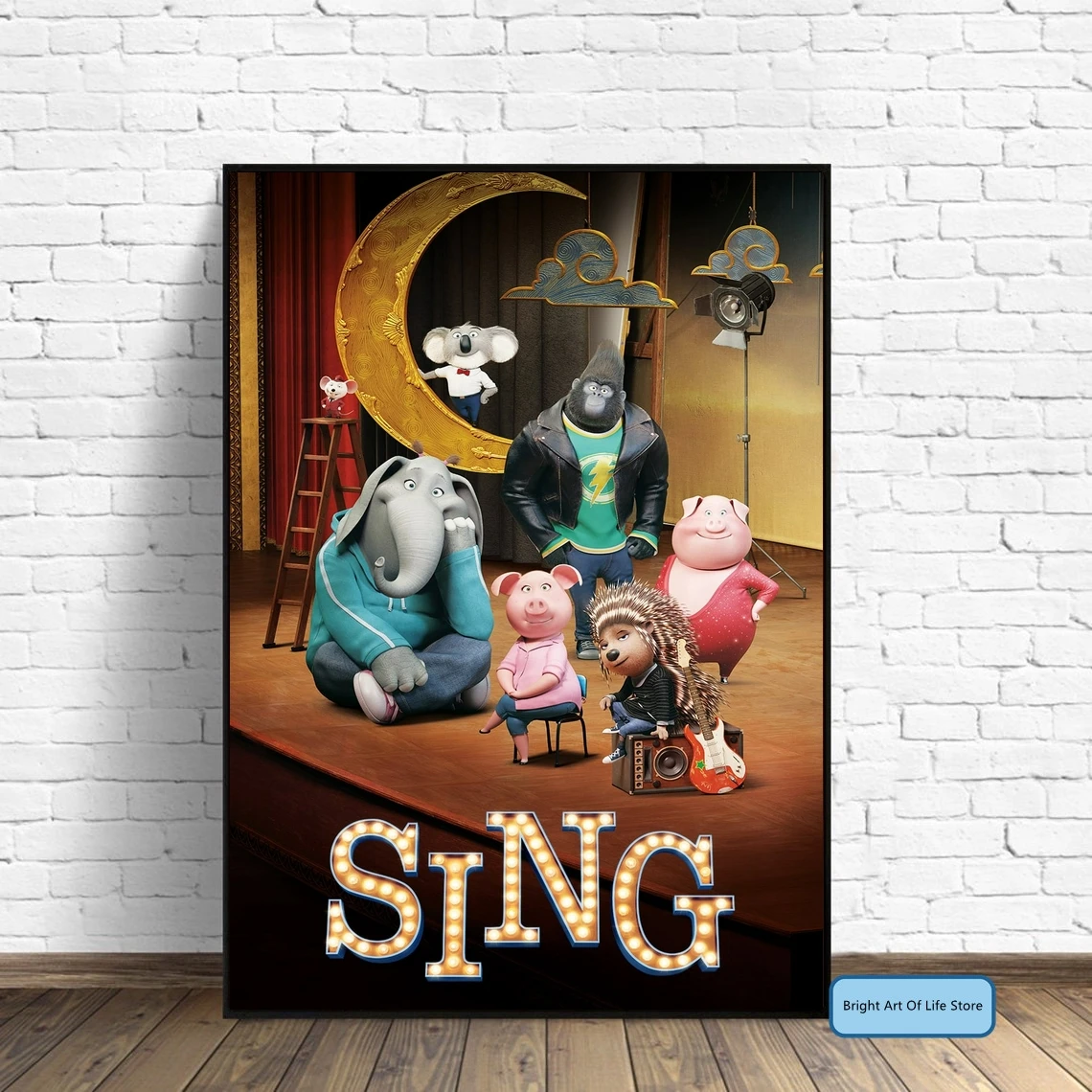 Постер Фильма Sing (2016), художественная Обложка, звезда, фото, Художественная печать, домашняя настенная живопись, домашний декор, подарок (без рамки)
Постер Фильма Sing (2016), художественная Обложка, звезда, фото, Художественная печать, домашняя настенная живопись, домашний декор, подарок (без рамки)