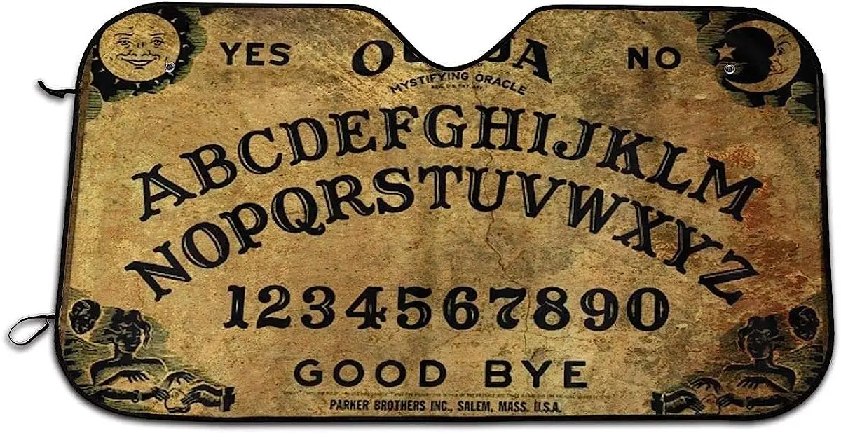 Magical Game Ouija Board Car Windshield Sun Shade Blocks Uv Rays Sun Visor Protector To Keep Vehicle Cool Easy To Use 130x70cm
Magical Game Ouija Board Car Windshield Sun Shade Blocks Uv Rays Sun Visor Protector To Keep Vehicle Cool Easy To Use 130x70cm