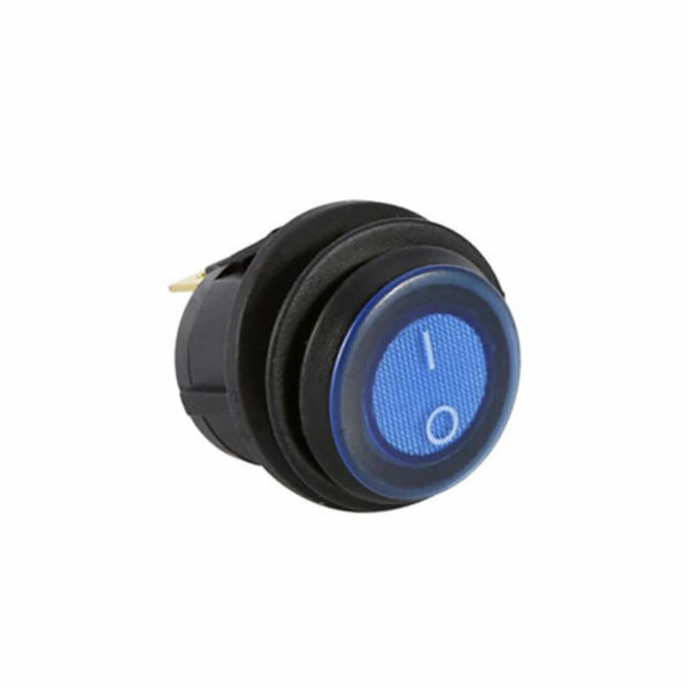 5Pcs 12V Toggle Switch Waterproof LED Lighted Round Rocker Switch Panel SPST 3 Pin Marine On Off Switch With Blue Light
5Pcs 12V Toggle Switch Waterproof LED Lighted Round Rocker Switch Panel SPST 3 Pin Marine On Off Switch With Blue Light