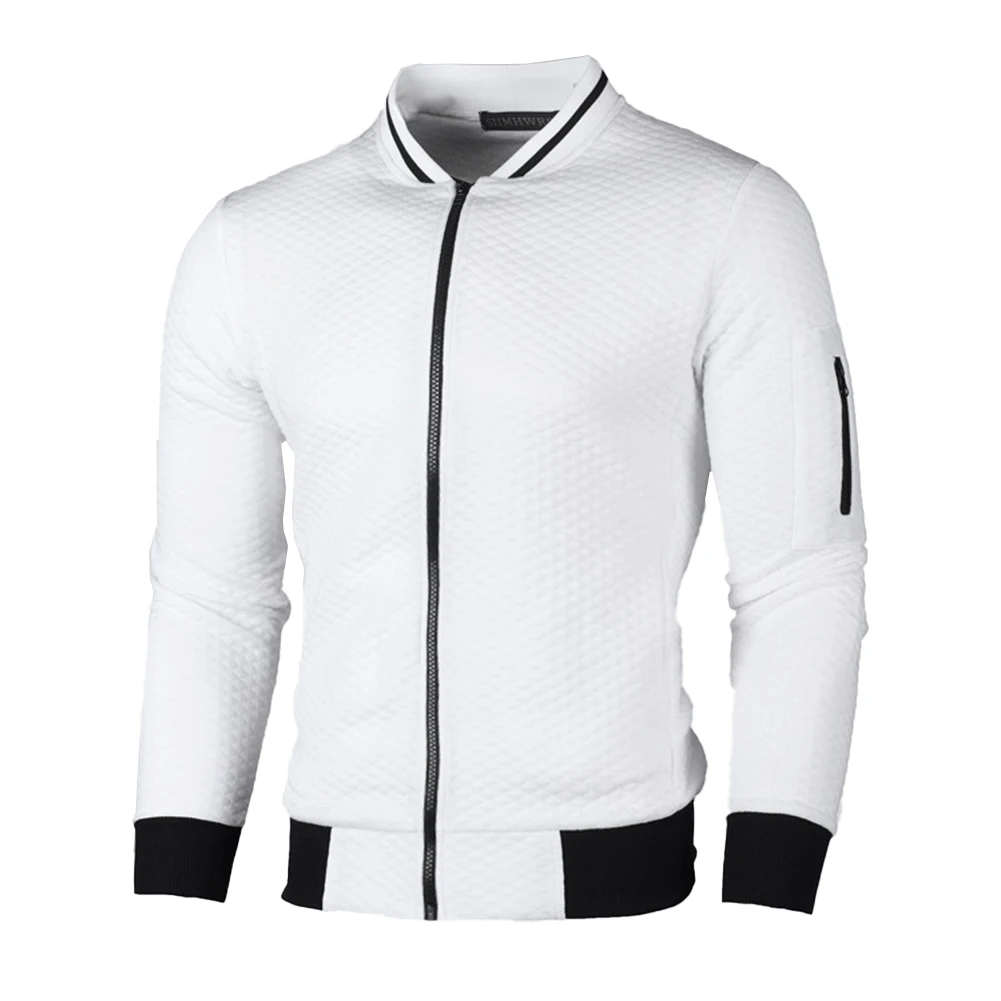 Jacket Men Coat Zip Up Active Autumn Black Casual Long Sleeve Outwear Solid Color Sports Stand-Up Sweatshirt White
Jacket Men Coat Zip Up Active Autumn Black Casual Long Sleeve Outwear Solid Color Sports Stand-Up Sweatshirt White