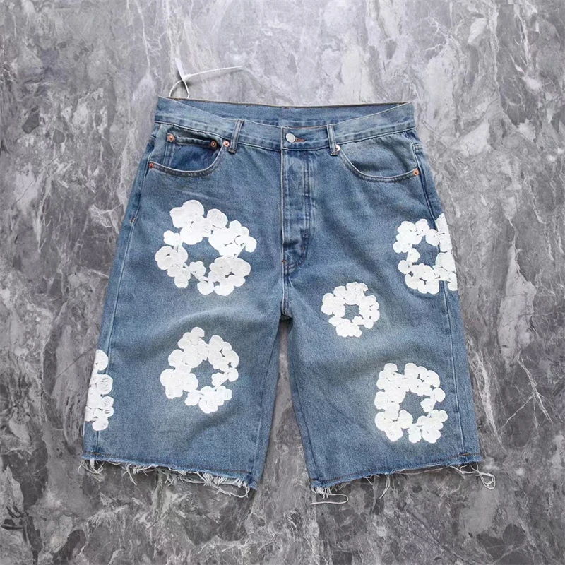Classic Good Quality Embroidered Kapok Denim Jeans Washed Shorts Men Kanye Women Vintage Oversized Shorts
Classic Good Quality Embroidered Kapok Denim Jeans Washed Shorts Men Kanye Women Vintage Oversized Shorts