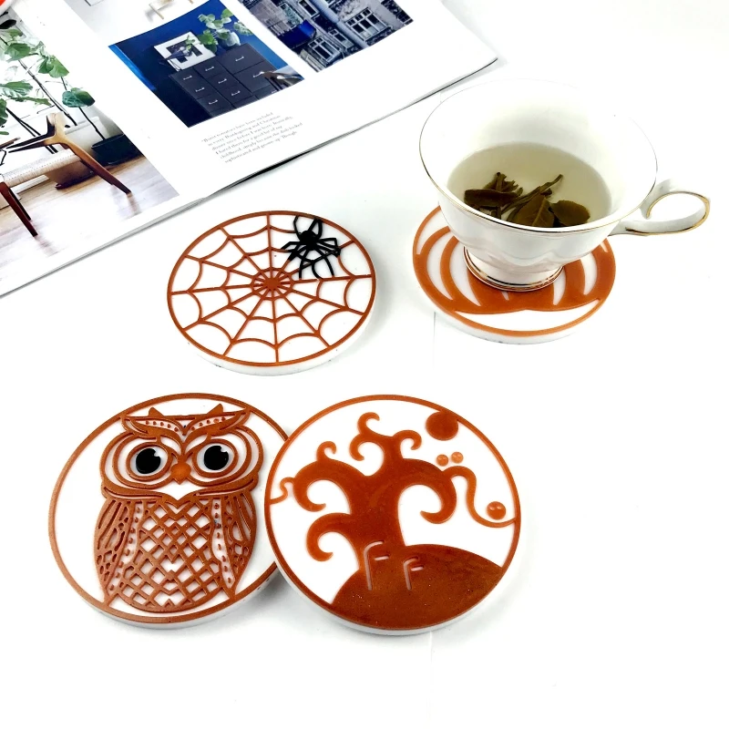 Круглая силиконовая форма для подноса на Хэллоуин, агатовые формы «сделай сам» для подставки для торта, подставки для поделок
Круглая силиконовая форма для подноса на Хэллоуин, агатовые формы «сделай сам» для подставки для торта, подставки для поделок