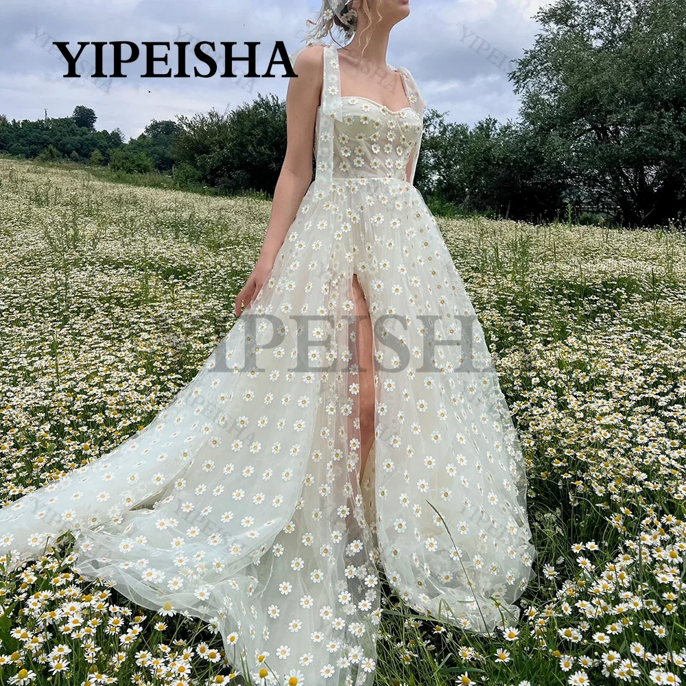 Sexy Sweetheart A-Line Prom Gown Side High Split See-Throguh Long Party Dresses Spaghetti Strap Simple Flowers Women Daily Dress
Sexy Sweetheart A-Line Prom Gown Side High Split See-Throguh Long Party Dresses Spaghetti Strap Simple Flowers Women Daily Dress