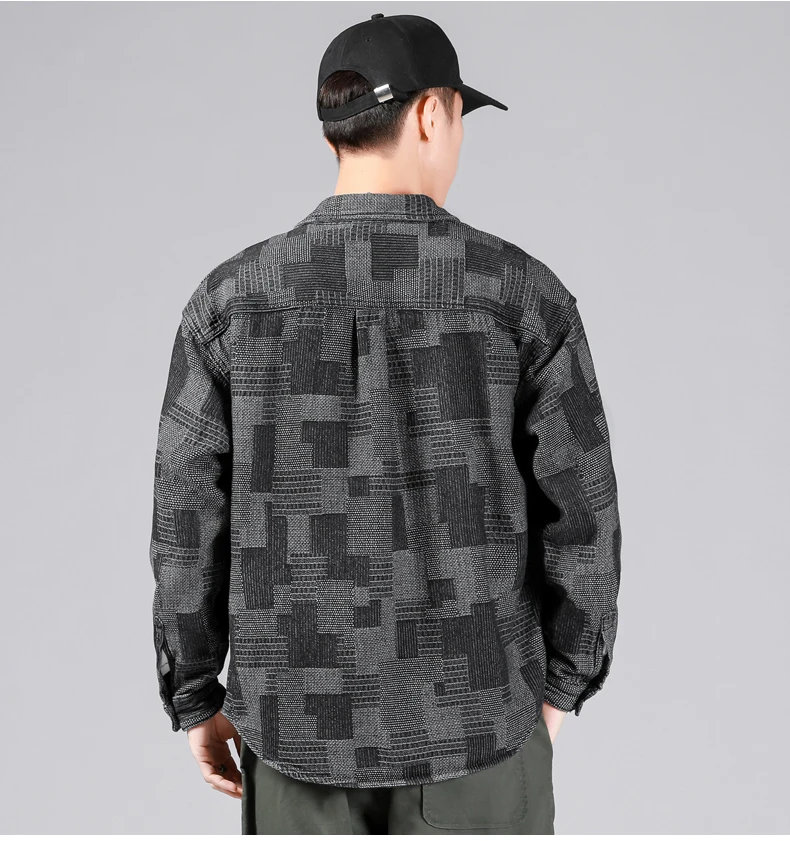 Personality Jacquard Men's Denim Shirt New Fashion Oversized Hip-hop Print Splicing Jeans Shirt Male Streetwear Plus Size 5XL 8 Mallzona S787b3ec84dae48e5ad313061728487ccL Personality Jacquard Men's Denim Shirt New Fashion Oversized Hip-hop Print Splicing Jeans Shirt Male Streetwear Plus Size 5XL Mallzona