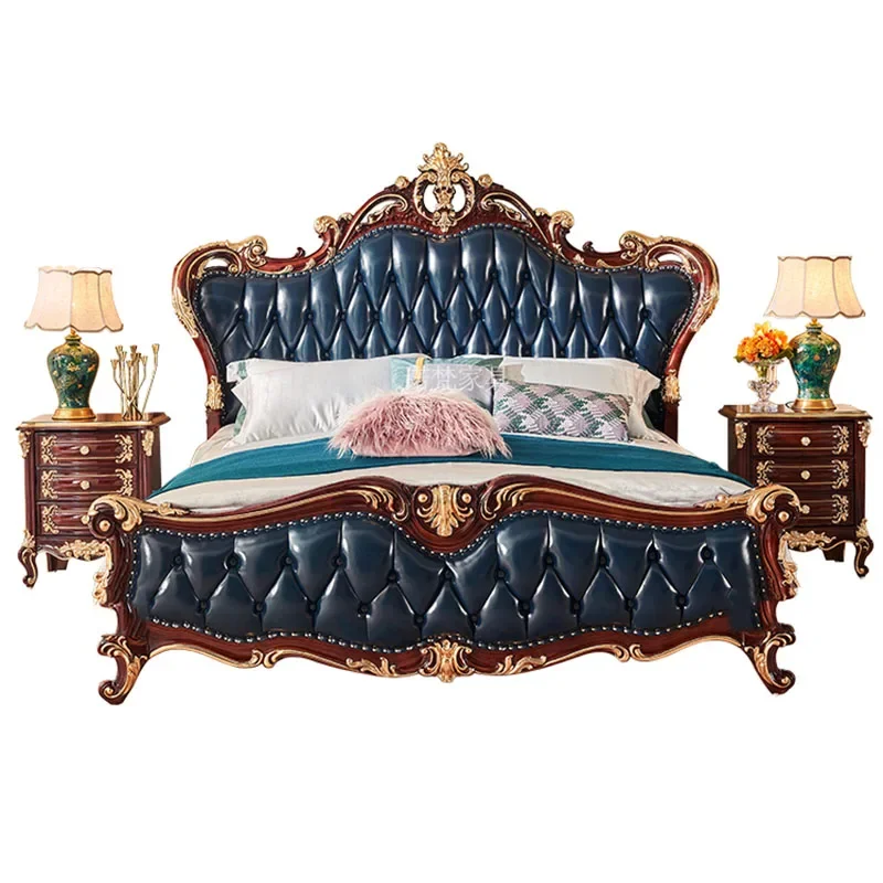 

Роскошная Скандинавская Эстетическая кровать большого размера, дешевая Милая гостиная, спальная кровать большого размера, современная деревянная кожаная кровать, мебель для разных комнат