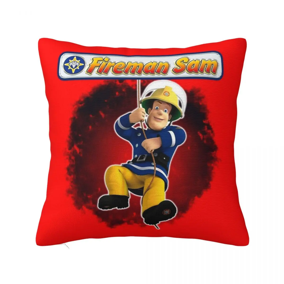 

Fireman Sam Pillowcase Printed Polyester Cushion Cover Decor Throw Pillow Case Cover Home Square 45*45cm