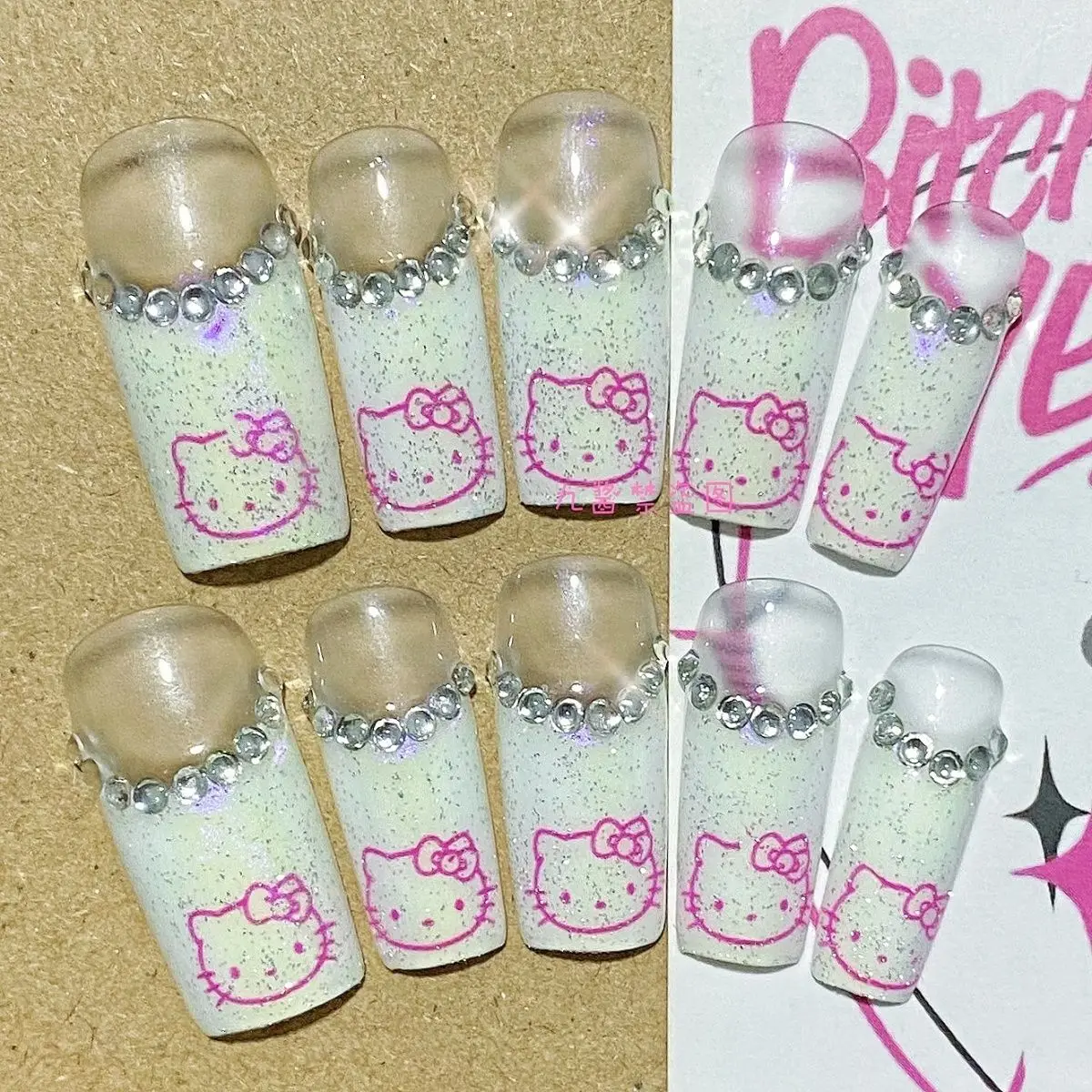 Нашивки для ногтей Hellokitty Y2K милый маникюрный нашивка для ногтей милый дизайн ногтей ручная работа наклейка
Нашивки для ногтей Hellokitty Y2K милый маникюрный нашивка для ногтей милый дизайн ногтей ручная работа наклейка