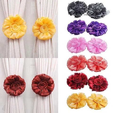 

Decorative Accessories For Room Decor Flower Window Curtain Tieback Holder Drape Panel Sheer Strap Home Decor