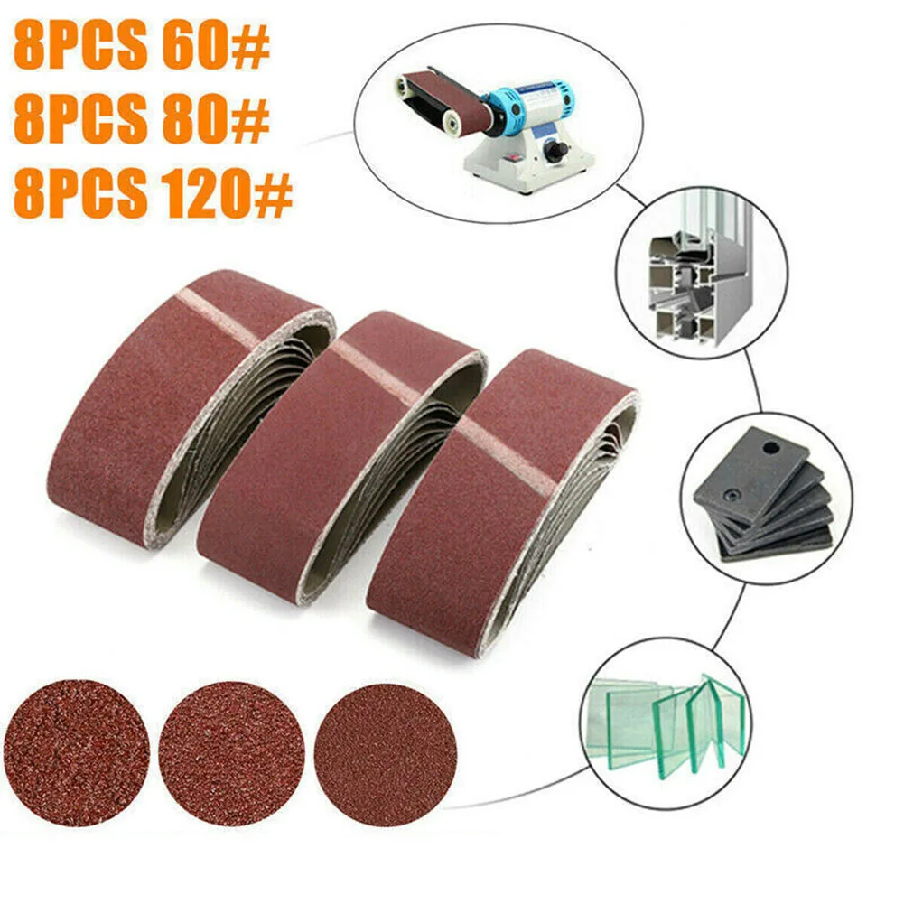 24Pcs Abrasive Sanding Belts Sander Belt Sander Attachment Grinder Polisher Power Tool Accessory Wood Soft Metal Polishing
24Pcs Abrasive Sanding Belts Sander Belt Sander Attachment Grinder Polisher Power Tool Accessory Wood Soft Metal Polishing