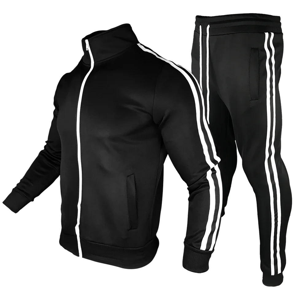 Men's Tracksuit Casual Spring Men Sets Zipper Cardigan Jacket 2 Piece+Pants Striped Jogging Sports Suit Male Hip Hop Streetwear
Men's Tracksuit Casual Spring Men Sets Zipper Cardigan Jacket 2 Piece+Pants Striped Jogging Sports Suit Male Hip Hop Streetwear