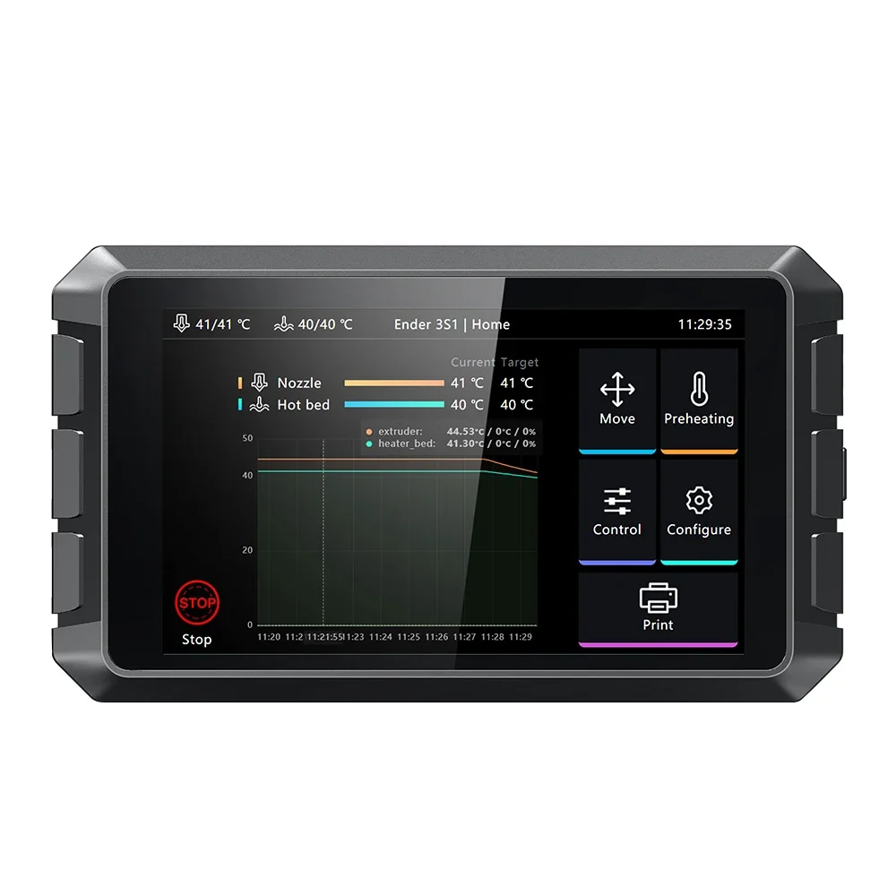 Creality Sonic Pad на основе прошивки Klipper, 7-дюймовый 64-разрядный 1025*600 мультисенсорный экран CrealityT800 для всех 3D-принтеров FDM
Creality Sonic Pad на основе прошивки Klipper, 7-дюймовый 64-разрядный 1025*600 мультисенсорный экран CrealityT800 для всех 3D-принтеров FDM