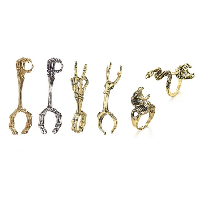 Porte-Cigare Rétro en Forme de Laguna et de Cerf, Anneau en Métal T1, Style Hip Hop, Accessoires pour struction er, Cadeau pour Homme 2