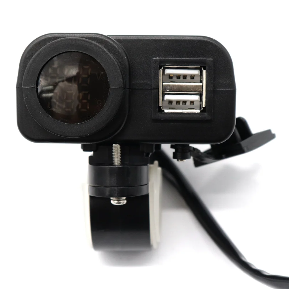 Многофункциональное зарядное устройство с двумя USB-портами, 12 В, для мотоцикла, велосипеда, автомобиля, с вольтметром, зарядка нескольких устройств одновременно
Многофункциональное зарядное устройство с двумя USB-портами, 12 В, для мотоцикла, велосипеда, автомобиля, с вольтметром, зарядка нескольких устройств одновременно