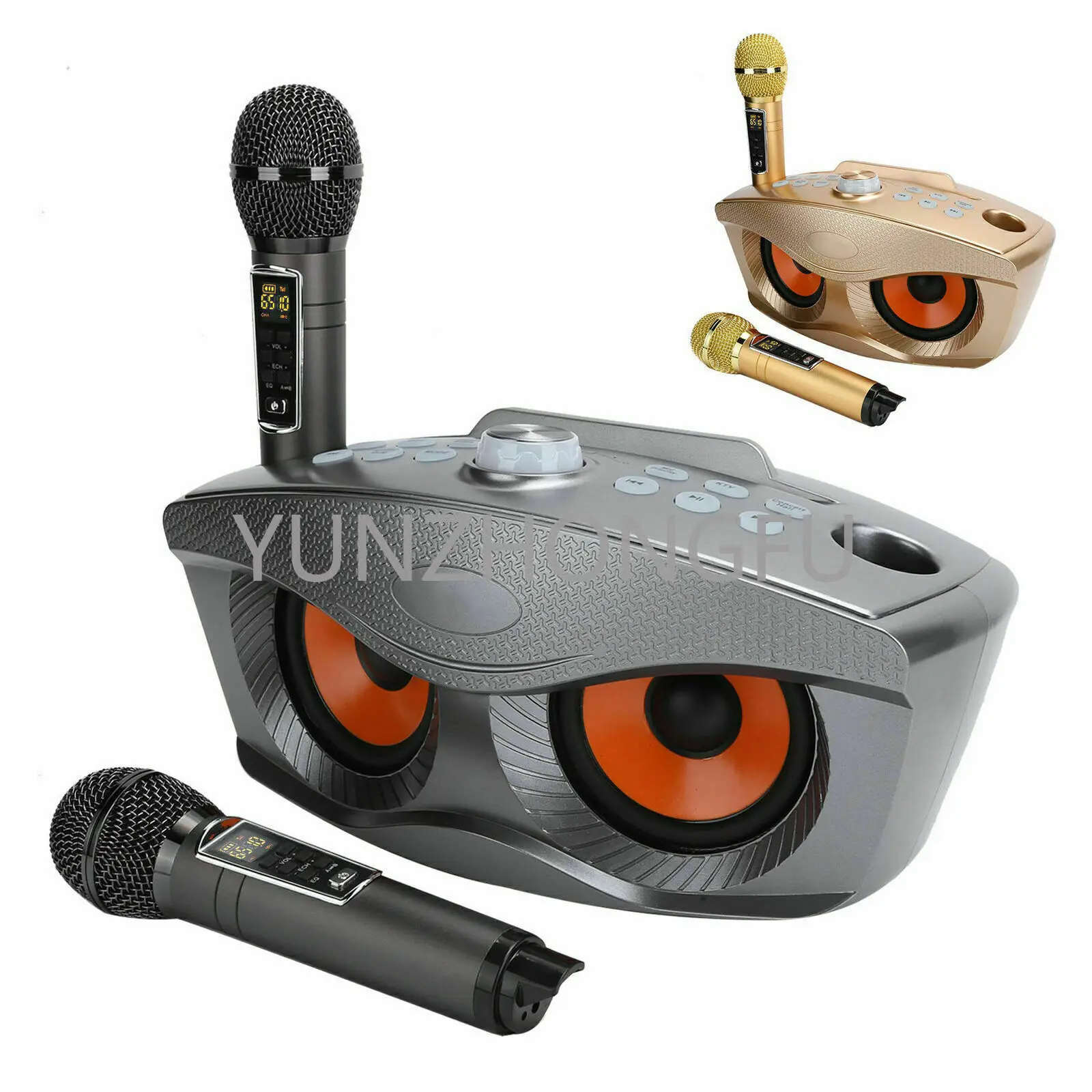 Wireless Speaker With Dual Microphone Owl Bluetooth Speakers 30W Bass Sound Column Family KTV SD306plus 2-in-1 Portable Karaoke
Wireless Speaker With Dual Microphone Owl Bluetooth Speakers 30W Bass Sound Column Family KTV SD306plus 2-in-1 Portable Karaoke