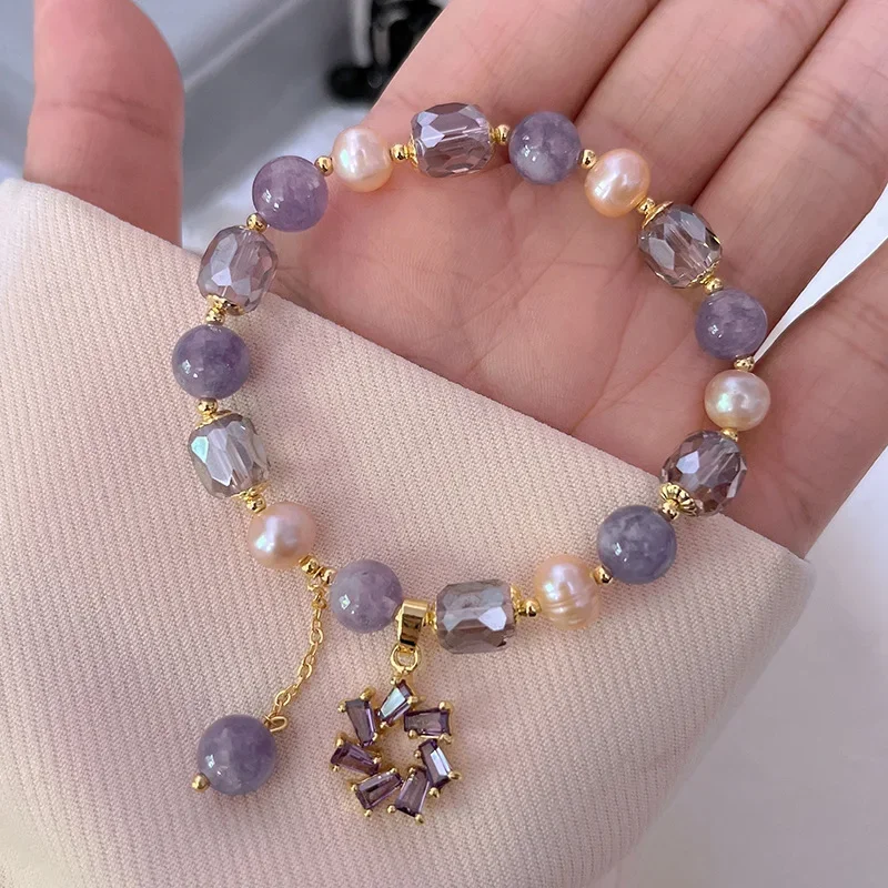 Chic Baroque Freshwater Pearl Bracelet for Women Elegant Charm Crystal Beaded Jewelry Set Ins Best Gift for Girl Friends
Chic Baroque Freshwater Pearl Bracelet for Women Elegant Charm Crystal Beaded Jewelry Set Ins Best Gift for Girl Friends