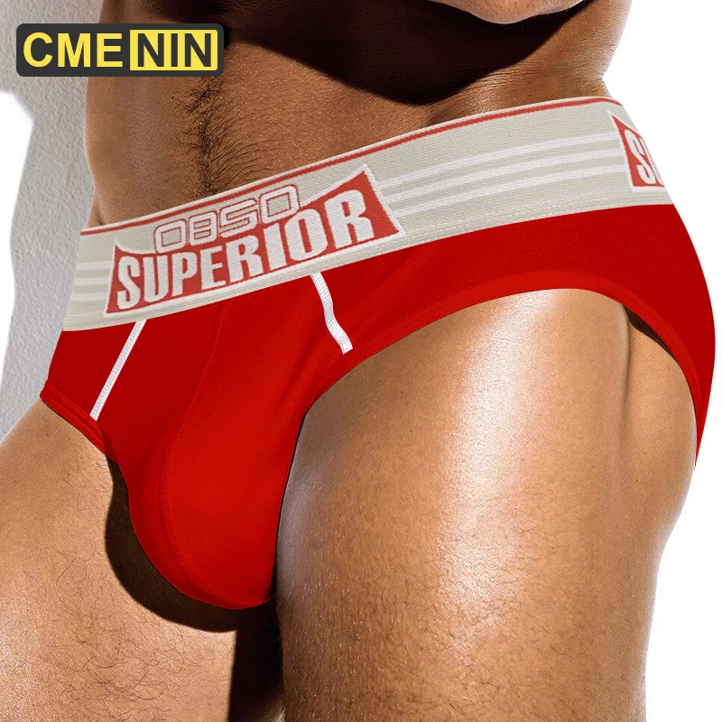 

CMENIN Sexy Mens Underwear Briefs Cotton Sissy Panties Men Slip Bikini Swimming Trunks Gay Jockstrap Breathable Underpants Brief
