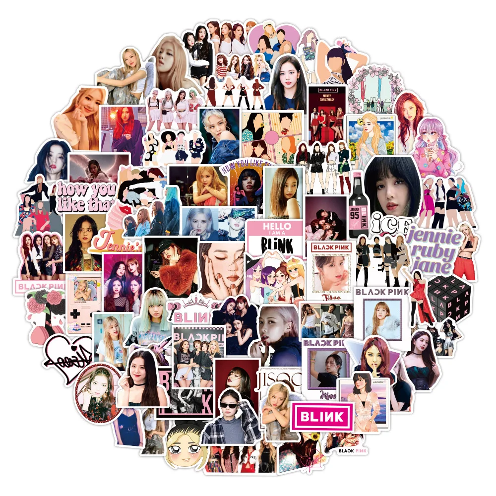 10/30/50PCS Korean Girl Group Combination Black Pink Graffiti Sticker for Luggage Laptop IPad Skateboard Gift Stickers Wholesale
10/30/50PCS Korean Girl Group Combination Black Pink Graffiti Sticker for Luggage Laptop IPad Skateboard Gift Stickers Wholesale
