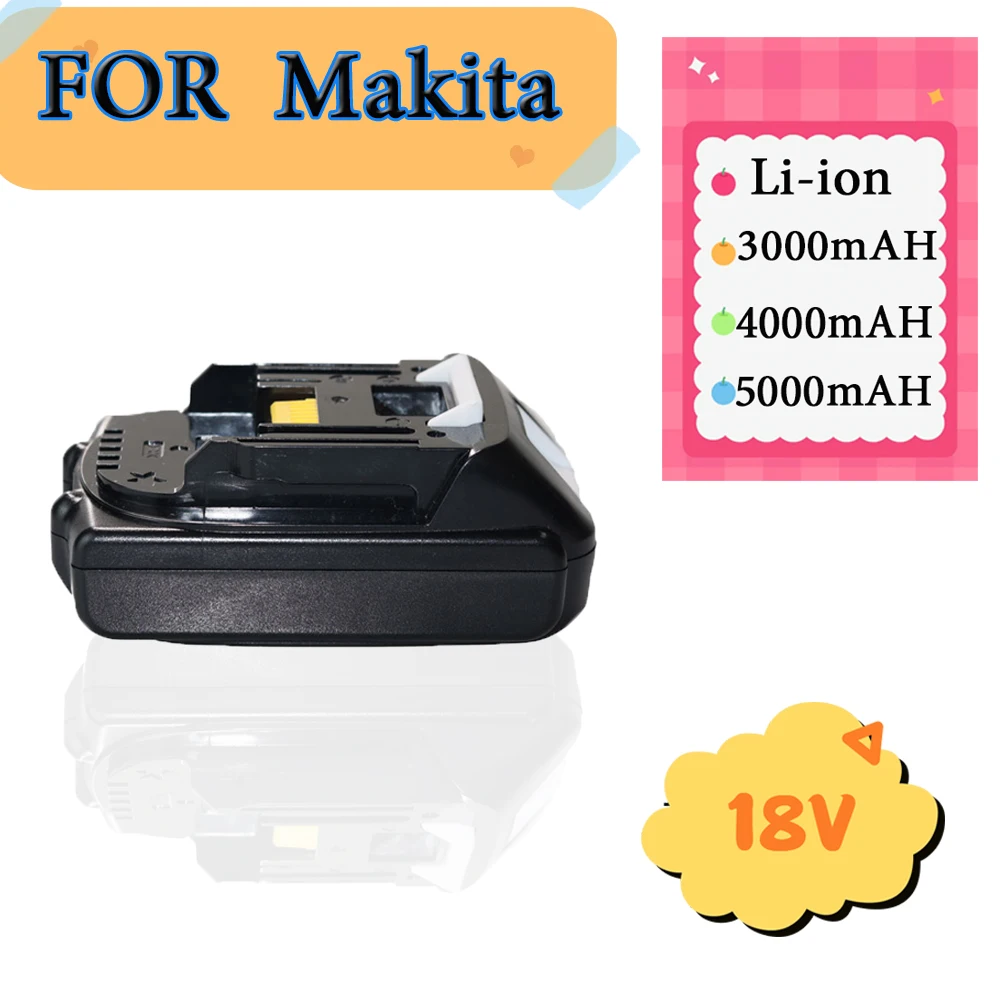 For Makita 18V 3000/4000/5000mAh 18650 5J Lithium-ion Battery Suitable 18V Electric Tools
For Makita 18V 3000/4000/5000mAh 18650 5J Lithium-ion Battery Suitable 18V Electric Tools